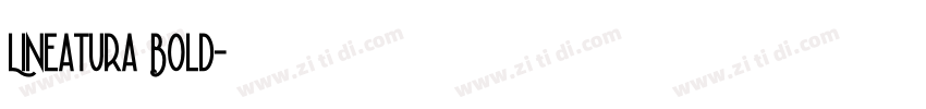 Lineatura Bold字体转换